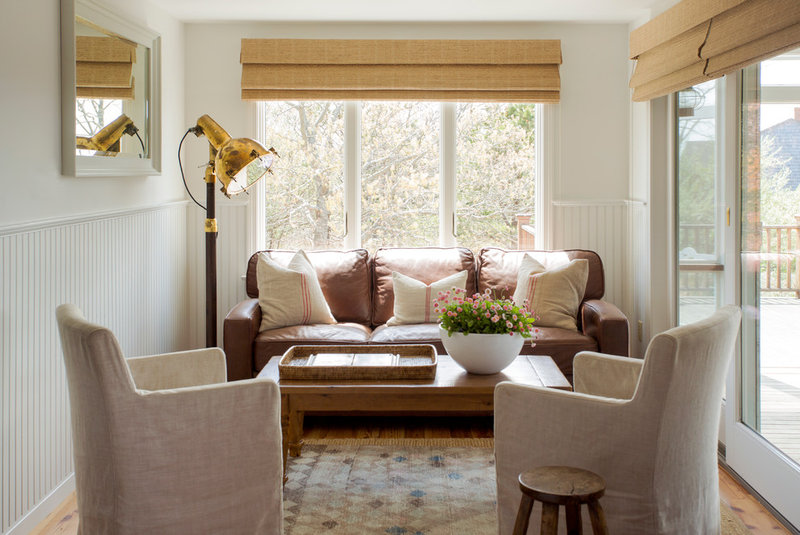 beach style family room by kelly mcguill home