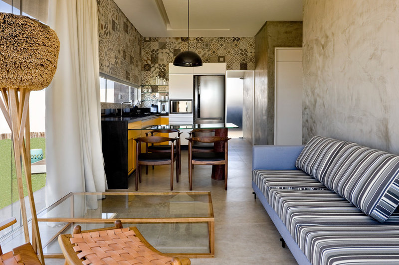 modern living room by 1:1 arquitetura:design