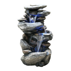 fountains outdoor fountain battery operated water ponds waterfall mount