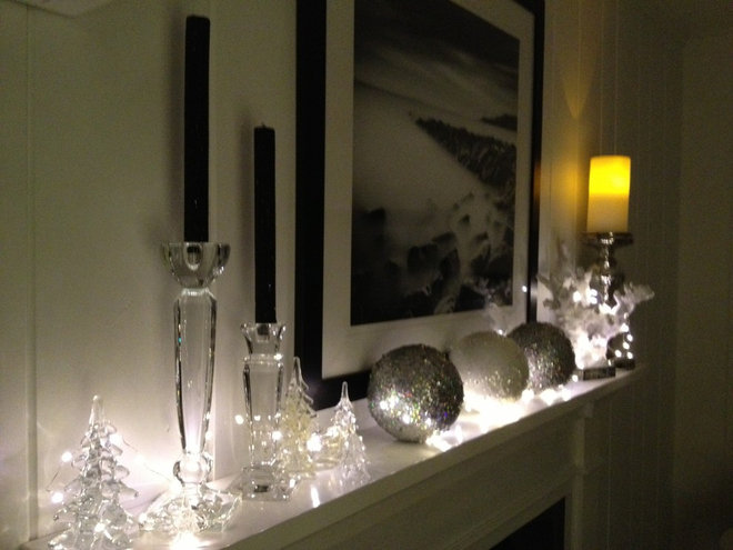 My favorite part of decorating for Christmas is my mantel," says 