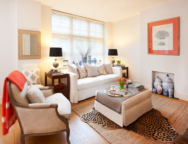Transitional Living Room by Sasha Meredith Designs
