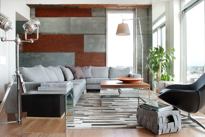 industrial living room by Groundswell Design Group, LLC