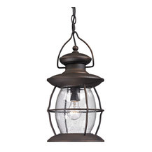 ELK - Village Lantern 1-Light Outdoor Pendant In Weathered ...