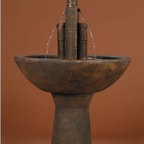 Bond Mikio Lighted Garden Fountain - Asian - Outdoor Fountains And