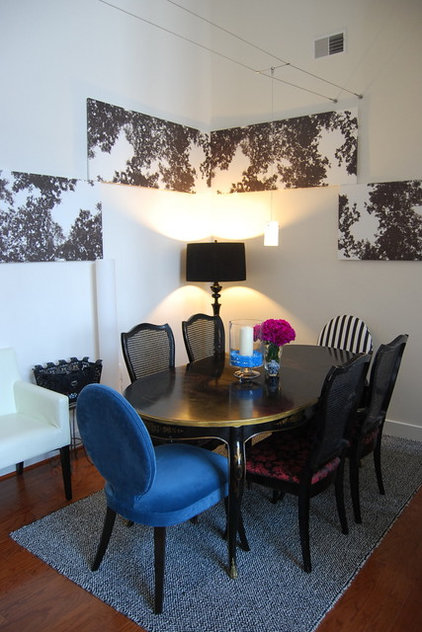 eclectic dining room by Nicole Lanteri