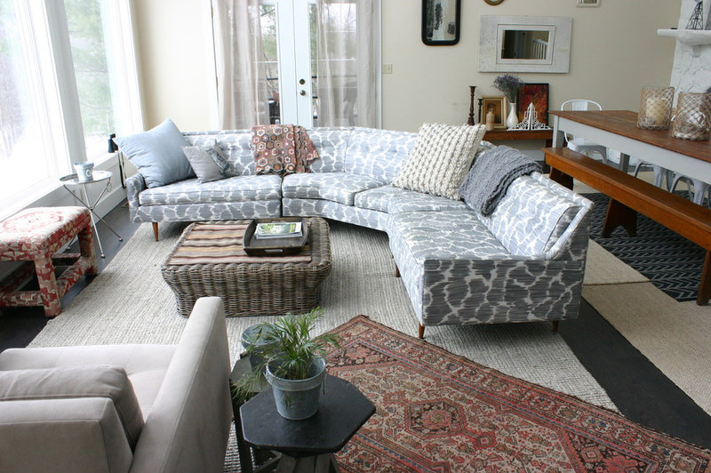eclectic living room by Rebekah Zaveloff | KitchenLab