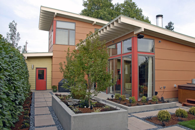 contemporary exterior by Alan Mascord Design Associates Inc