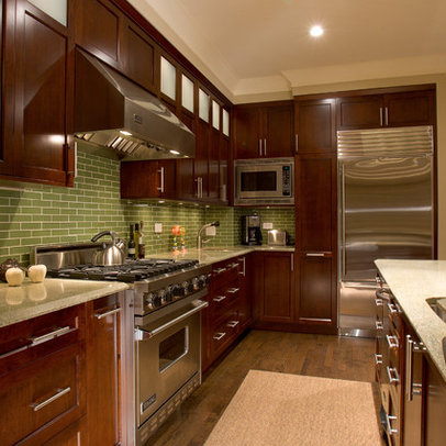Kitchen Tiles Ideas on Home Dark Wood Cabinets Design Ideas  Pictures  Remodel  And Decor