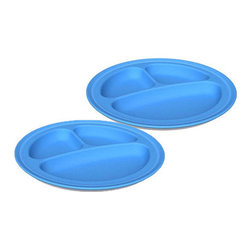 Green Toys - Green Toys Green Eats Divided Plate Blue , 2 Pack - After