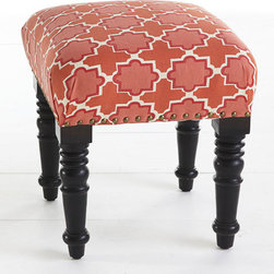 Casablanca Stool - The bold design on this ottoman was inspired by the