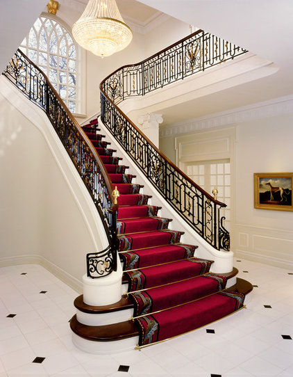 Traditional Staircase by Robert J Erdmann Design, LLC