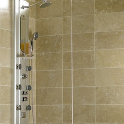 Â® Ristorre lines of bath shower panels have a "decor   ator" quality 