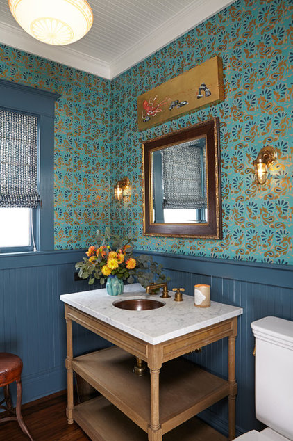 Traditional Powder Room by Lewin Wertheimer
