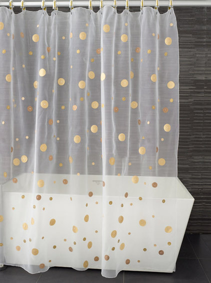 A handful of polka dots sprinkled across towels, pillows or ...
