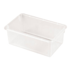 Ecr4kids - Ecr4Kids Stack And Store Tub Single-Width Clear Tote Bin