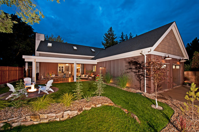 transitional landscape Finding a Vintage Vibe with New Construction in Kelowna, BC