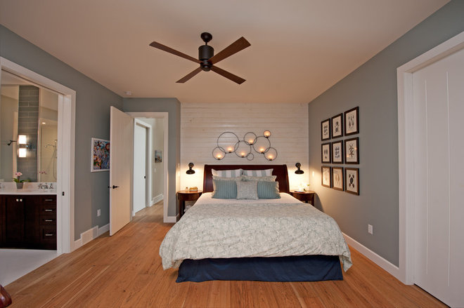 transitional bedroom Finding a Vintage Vibe with New Construction in Kelowna, BC