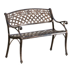 Cast Aluminum Garden Bench