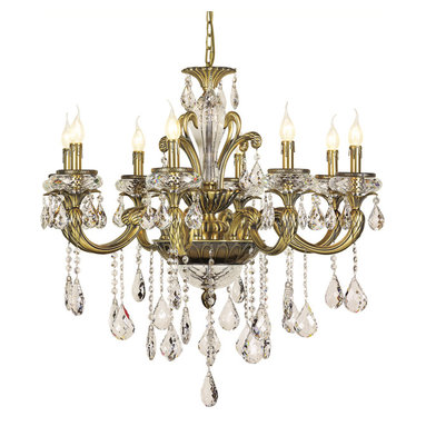 crystal Brass 8 Antique Chandelier Finish replacement   Light AB  8  Chandelier parts   JD chandelier antique  with