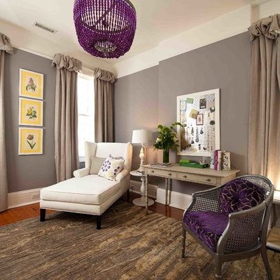 Interior Home Design Gallery on Home Office Photos Deep Eggplant Purple Wall Paint Design Ideas