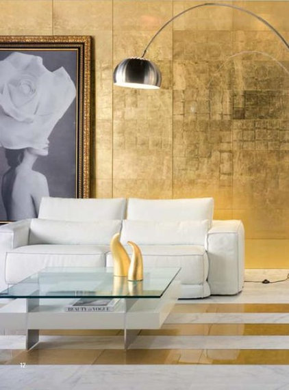 Gold Living Room Walls