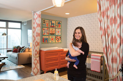 contemporary Nursery in Condo