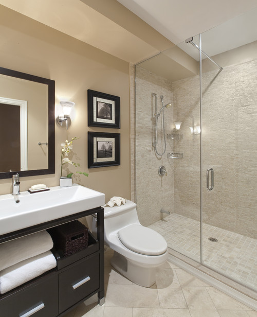 Port Credit Townhome contemporary bathroom