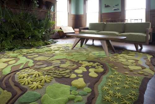 Forest Floor modern living room