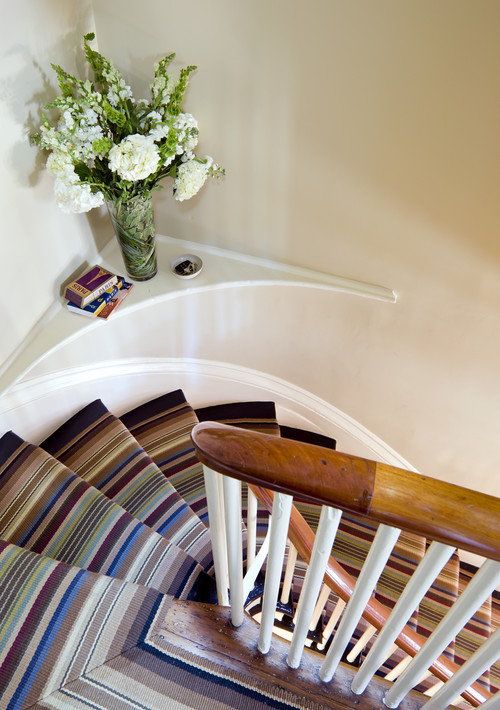 Row House Interiors Stair eclectic entry