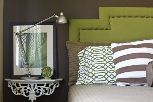 Green And Brown Bedroom