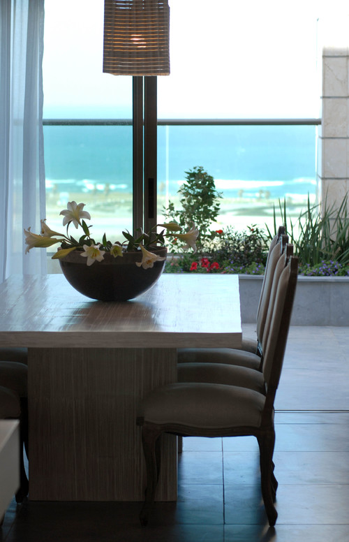 sea view penthouse contemporary dining room