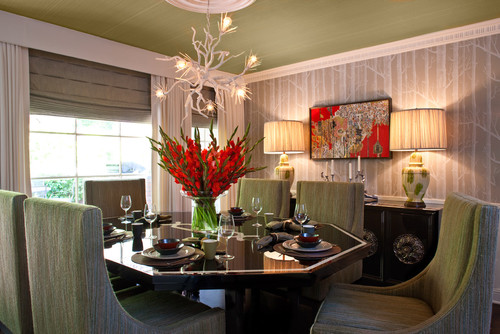 Hollywood Residence eclectic dining room