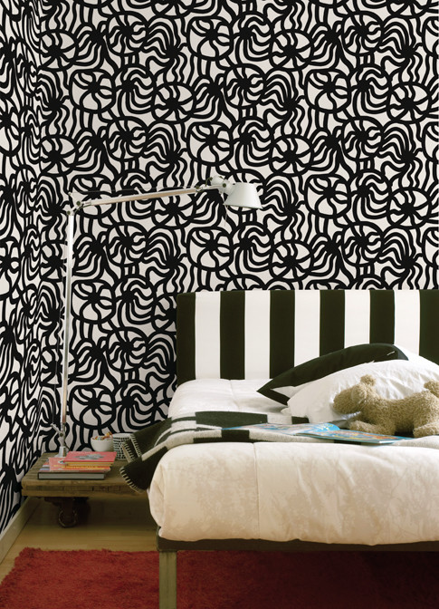 modern black and white wallpaper designs. modern wallpaper by txtlart.