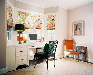 eclectic home office by Hillary Thomas Designs