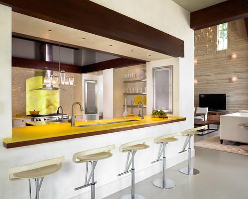 Pool House & Wine Cellar modern kitchen