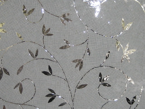 glass mosaic backsplash  kitchen