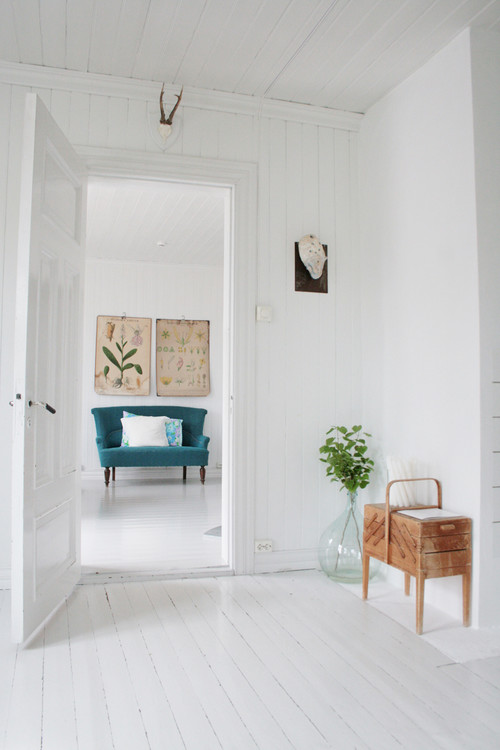 My white Scandinavian home. Splash of colors. Old & new. Always in change. contemporary living room