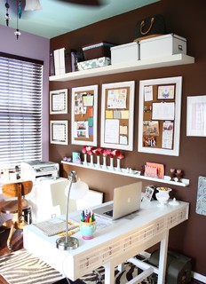 Home Office - Mom Cave contemporary home office