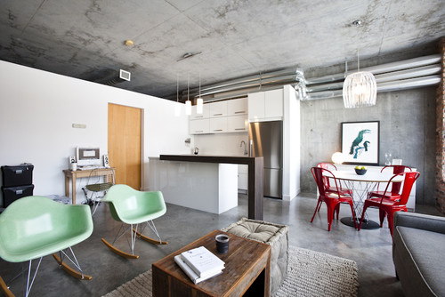 Modern Loft eclectic kitchen