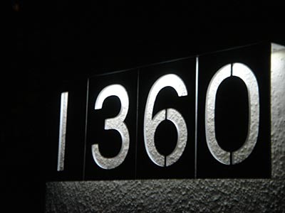 solar powered house numbers. Solar LED Address Numbers
