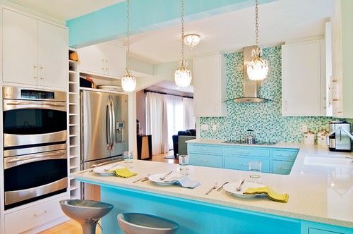 Art Deco Influence contemporary kitchen