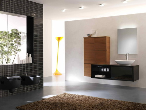 black and white tile bathroom. Black and white tiles look