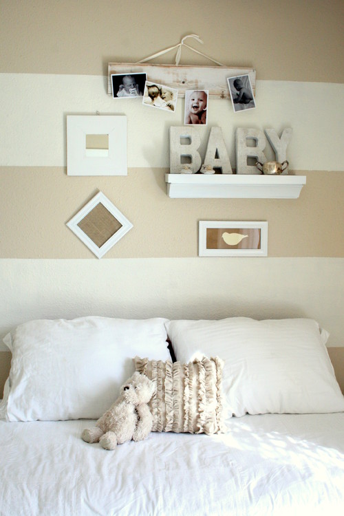 Shades Of White Baby Room traditional kids