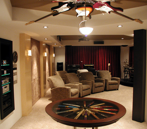 Rock House Theater contemporary media room