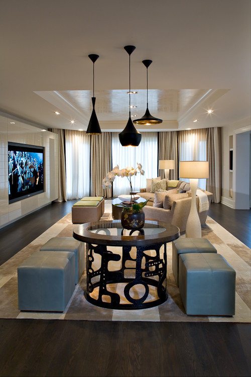 Private Residence contemporary media room