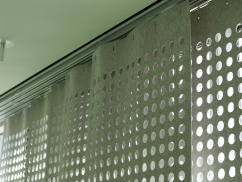 Wool Felt Perforated Panel Set modern curtains