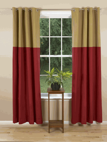 Grommet Curtains - Festive contemporary curtains