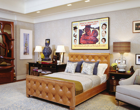 A Collectors Bedroom eclectic bedroom