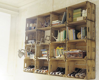Apple Crate Shelving eclectic 