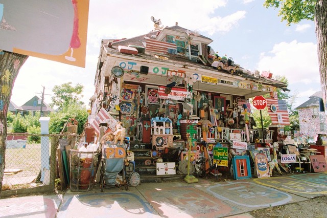 eclectic exterior by The Heidelberg Project